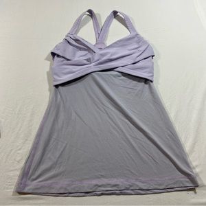 Lululemon Athletica Tops Wrap it up Tank Lilac S-M Woman’s tank top yoga shirt
